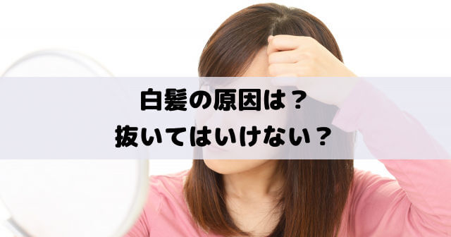 白髪の原因は？抜いてはいけない？自宅で簡単にできる白髪染めの方法は？