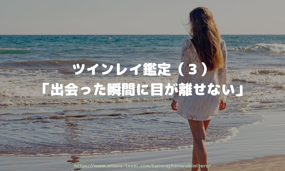 ツインレイ鑑定（３）「出会った瞬間に目が離せない」