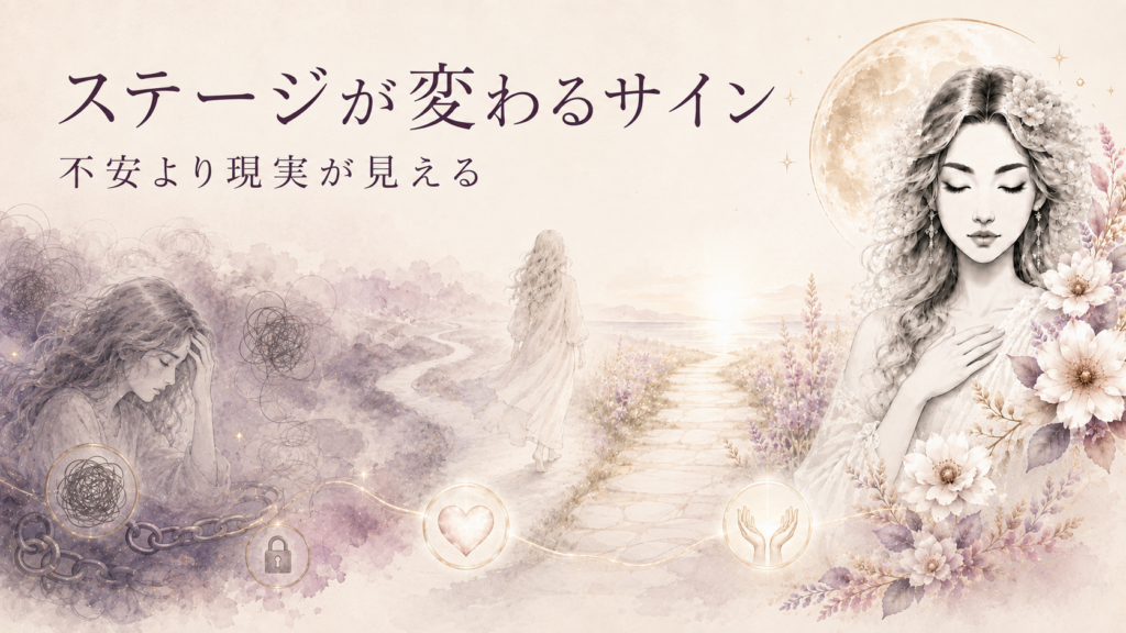 ツインレイのステージが変わる時に不安より現実が見えるようになるサイン