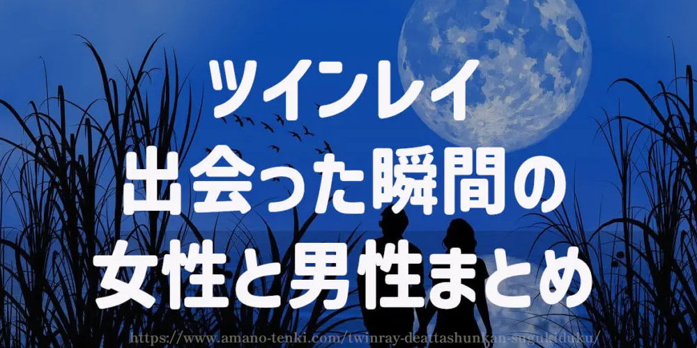 ツインレイ出会った瞬間の女性と男性　まとめ
