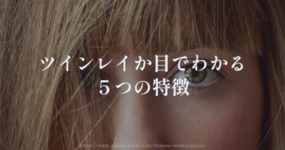 ツインレイか目でわかる５つの特徴【綺麗な目が好きで惹かれる】