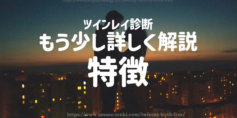 （おまけ）ツインレイ診断に使う「特徴」を詳しく解説