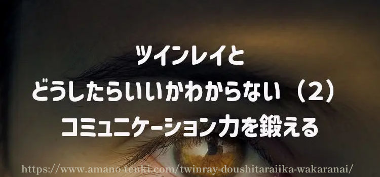 ツインレイとどうしたらいいかわからない（２）コミュニケーション力を鍛える