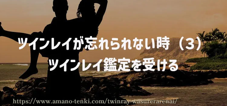 ツインレイが忘れられない時（３）ツインレイ鑑定を受ける