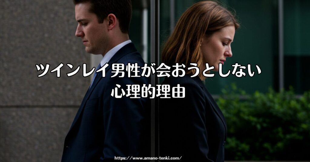 ツインレイ男性が会おうとしない心理的理由