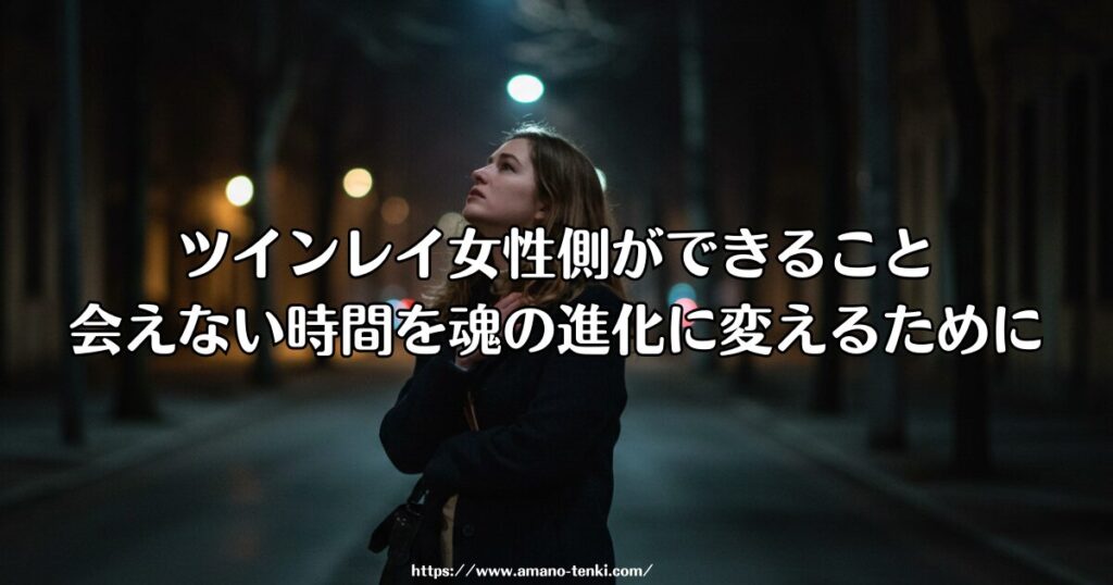 ツインレイ女性側ができること：会えない時間を魂の進化に変えるために