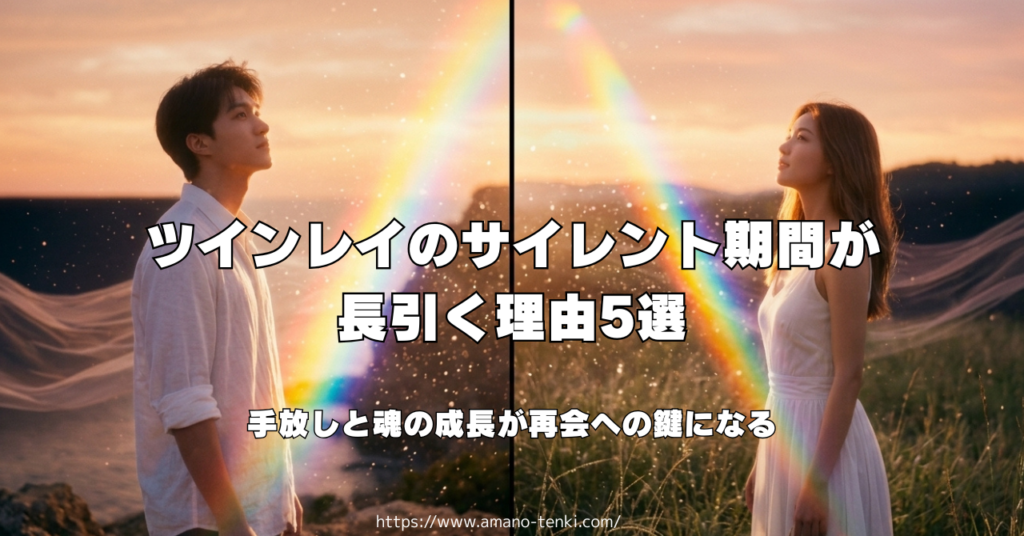 ツインレイのサイレント期間が長引く理由5選｜魂の成長と手放しが鍵になる