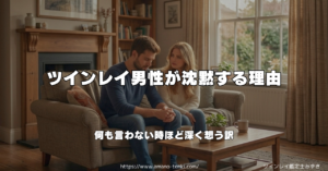 ツインレイ男性が沈黙する理由｜何も言わない時ほど深く想う訳