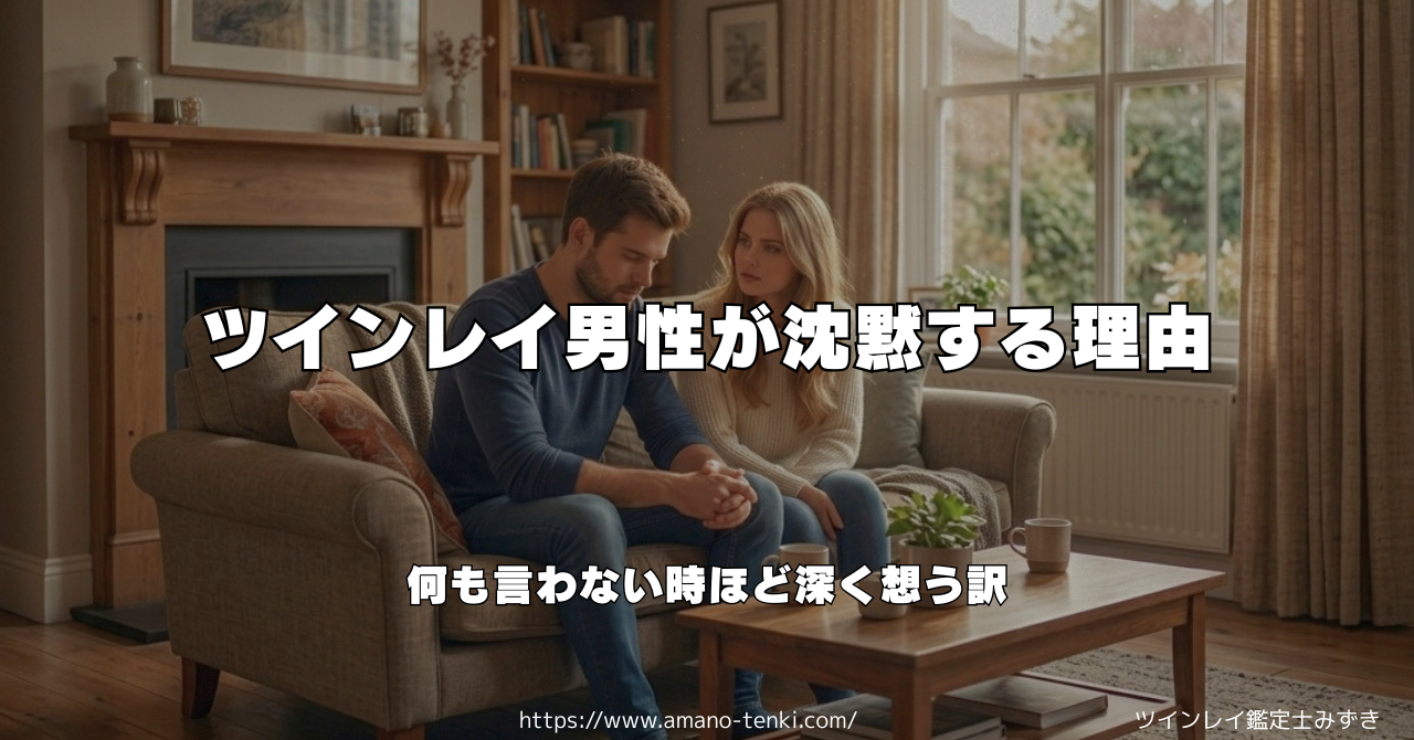 ツインレイ男性が沈黙する理由|何も言わない時ほど深く想う訳