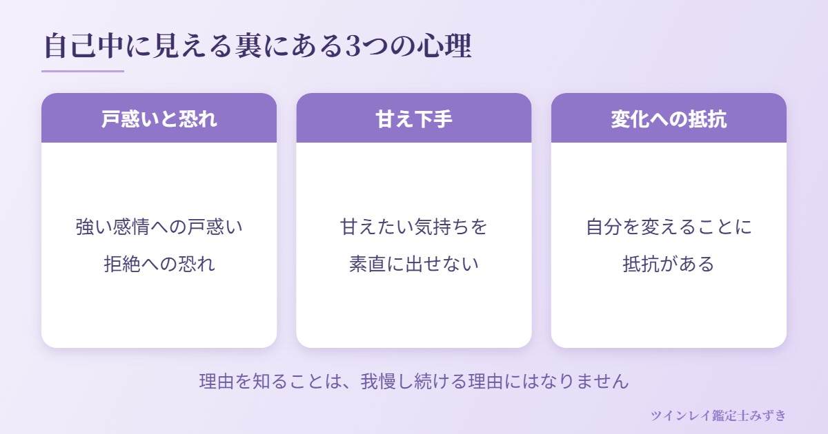ツインレイ男性が自己中に見える3つの心理